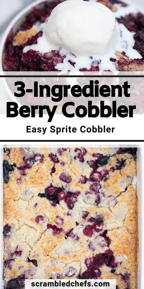 Easy Berry Cobbler, Oats Cake, Berry Cobbler Recipe, Homemade Crisps, Lazy Recipes, Lazy Dish, Kids Desserts, Cake Mix Cobbler, Dimitras Dishes