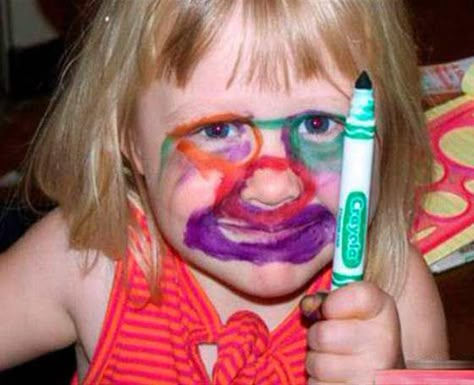 Kids Gone Wild: 23 pics of bad kids out of control. Leave kids alone for a second and they' destroy the place or color everything with permanent markers. Crazy Funny Kid Fails, Messy Kids, Bad Kids, Smosh, Rock N’roll, Baby Center, Try Not To Laugh, Bones Funny, Funny Kids