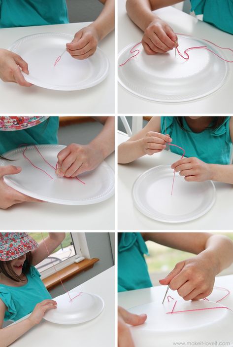 Teaching kids to sew, part 1: intro to hand sewing Teaching Kids To Sew, Sewing With Kids, Kids Sewing Projects, Sewing Club, Sew By Hand, Teaching Sewing, Kids Part, Hand Sewing Projects, Kid Projects