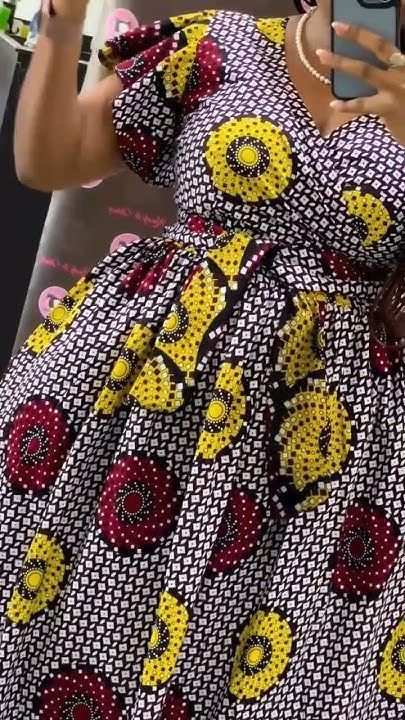 Latest Short Gown Style For Material, Africa Dresses Styles, Classy Ankara Outfits For Women, Model Kaba, Simple Gown Designs, African Print Dress Styles, Best African Dress Designs, Best Ankara Styles, Modern African Print Dresses