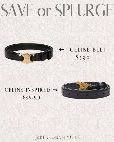 Black Celine Belt Outfit, Celine Belt Outfit Women, Celine Belt Outfit, Celine Triomphe Belt, Celine Aesthetic, Modest Spring Outfits, Look Expensive On A Budget, Nameplate Ring, Celine Belt