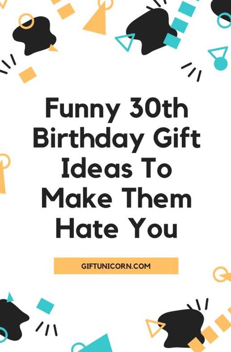 If they’re leaving their 20s behind, they’ll need a gift to mark the occasion. Why don’t you make it a funny one? Buying a funny gift is much harder than it sounds, and this is especially true for age-related gifts. Celebrate their slow descent into senior citizenship with these funny 30th birthday gift ideas! #funnygifts #funnygiftideas #birthdaygifts #30thbirtday #30 30th Birthday For Men Gift Ideas, Funny 30th Birthday Gifts, Gifts For 30th Birthday, 30th Birthday Ideas For Men Funny, Funny 30th Birthday Ideas, 29th Birthday Gifts, 30th Birthday Presents, 30th Birthday Ideas For Women, 30th Birthday Men