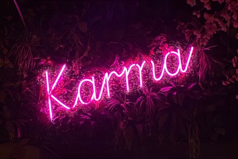 Karma neon sign Emoji Stickers Iphone, Neon Signs Quotes, Doll Aesthetic, All Of The Lights, Iphone Layout, Bullet Journal Ideas Pages, Painting Art Projects, Red Aesthetic, Neon Sign