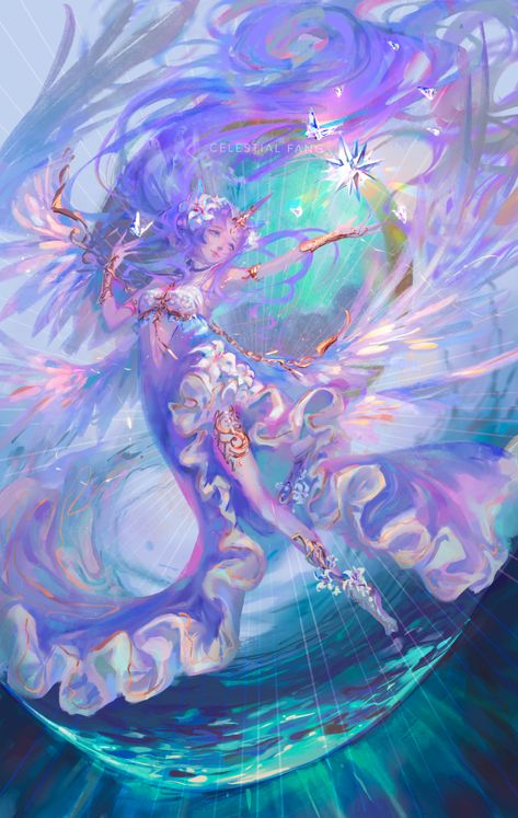 ArtStation - Rurinabelle, Celestial Fang Celestial Fang, Pokemon Primarina, Desenhos Love, Arte Do Kawaii, Ethereal Aesthetic, Twilight Sparkle, 영감을 주는 캐릭터, How Train Your Dragon, Fairy Tail