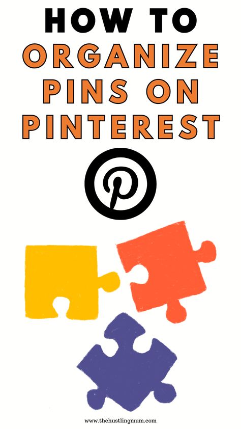 Organize Pins on Pinterest Computer Organization, Pinterest Widget, Pinterest Traffic, Pinterest Tips, How To Organize, Pinterest Pin, Organization Help, Clutter Free, Work For You