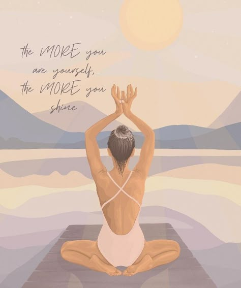 Image Zen, Frases Yoga, Yoga Illustration, Motivating Quotes, Spiritual Artwork, Quotes Ideas, Yoga Art, Yoga Quotes, Positive Self Affirmations