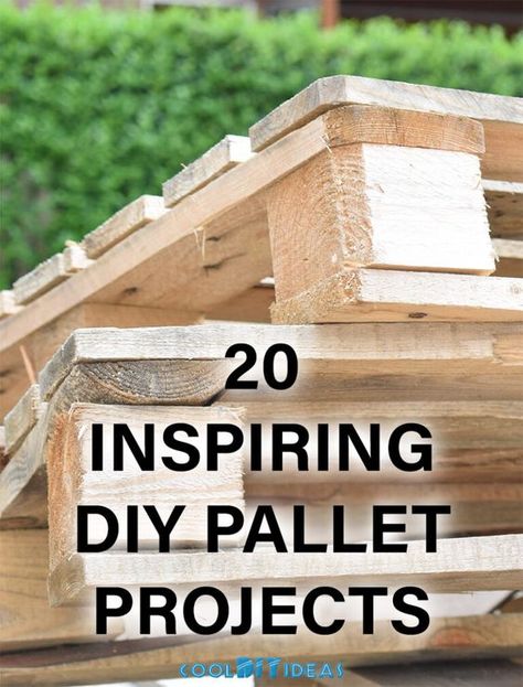 20 Inspiring DIY Pallet Projects Wooden Pallet Projects Diy, Summer Diy Projects Decor, Mini Pallet Ideas, Diy Projects Using Pallets, Making Pallet Furniture, Unique Pallet Ideas, Pallet Shelves Diy, Easy Pallet Projects, Pallet Projects Decor