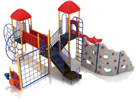 5-12 Year Age Outdoor Play Equipment, Budget Friendly City Playground, Playground Landscaping, Playground Structures, Park Playground, Playground Design, Post Cap, Outdoor Play Equipment, Play Structure, Play Equipment