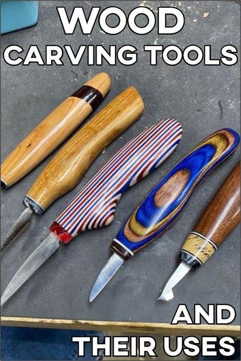 Wood Carving Tools For Beginners, Easy Wood Carving Ideas, Wood Carving Tutorial, Woodcarving Ideas, Wood Carving Set, Carving Knives, Art Anatomy, Different Tools, Dremel Carving