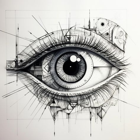 Abstract Eye Drawing, Ojo Tattoo, Realistic Eye Tattoo, Evolution Tattoo, Tattoo Homme, Optical Illusion Tattoos, Optical Illusion Tattoo, Eyeball Art, Whale Tattoos