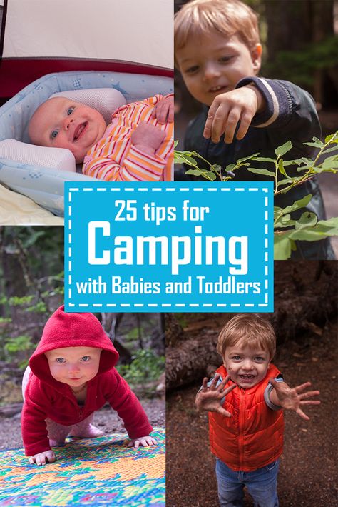 We put together the top 25 tips for camping with toddlers and babies to help keep you from losing your mind on vacation! (updated March 2018) When we went on our very first toddler camping trip, I really should have googled 'tips for camping with Camping Hacks With Kids, Zelt Camping, Camping With Toddlers, Rv Camping Checklist, Camping Diy, Camping With A Baby, Retro Camping, Camping Style, Family Camping Trip