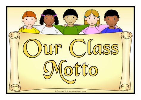 Our Class Motto Display Posters (SB12451) - SparkleBox Class Mottos Elementary, Classroom Motto, Class Motto, Display Posters, Paint Splats, Free Teaching Resources, Preschool Activities, Classroom Decor, Teaching Resources