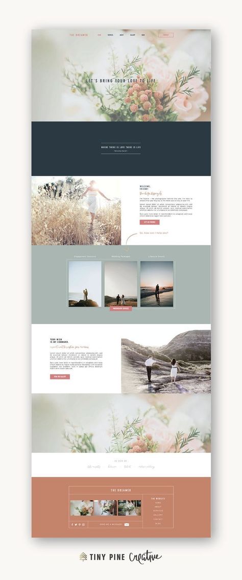 Wix Website Template | Custom template for Photographers | Feminine Website for Small Business | The Website For Small Business, Feminine Website, Logos Retro, Wix Website Templates, Creative Website Design, Create Logo, Design Cv, Wix Templates, Webdesign Inspiration