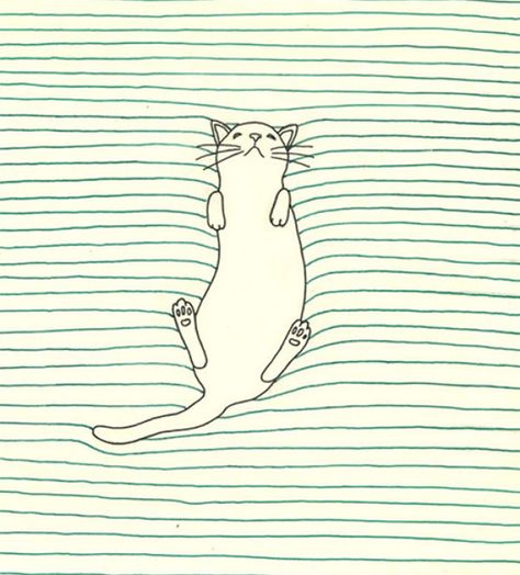 Submission to 'Having Fun With Lines, Creative Doodles Challenge.' 심플한 그림, Cat Sketch, Wallpaper Tumblr, Art Cat, Art Et Illustration, Art And Illustration, Fantasy Illustration, Mail Art, Pusheen