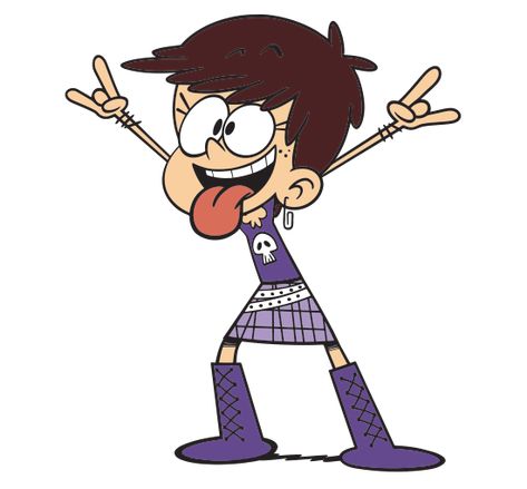 Luna Loud | Heroes Wiki | FANDOM powered by Wikia The Loud House Luna, Luna Loud, Lola Loud, Lynn Loud, Loud House Characters, The Loud House, Loud House, Purple T Shirts, Iron Age