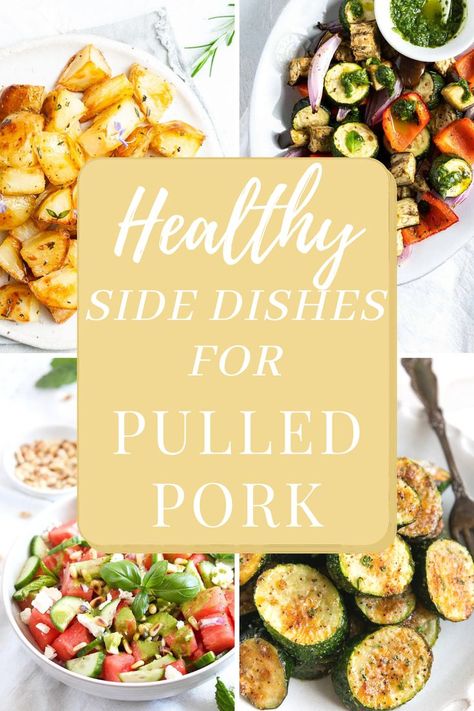 Need a healthy side dish for pulled pork? Check out this list. Best Sides With Pulled Pork, Salad To Go With Pulled Pork, Healthy Sides For Pulled Pork, Bbq Pulled Pork Side Dishes, Best Sides For Pulled Pork, Pulled Pork Side Dishes Parties, Bbq Sandwich Sides, Side Dishes For Pork Ribs, Pulled Pork Side Dishes Ideas