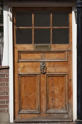 size: 24x16in Photo: An Old Style Wooden Glass Door of a Residential House by Natalie Tepper : Door Dining Table, Wooden Glass Door, Vintage Inspired Bedroom, Small Cabins, Inside Doors, Eclectic Farmhouse, Farmhouse Doors, Door Frames, Wood Front Doors