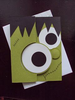 Halloween Cards To Make, Halloween Cards For Kids, Homemade Halloween Cards, Halloween Card, Halloween Cards Diy, Punch Art Cards, Carte Halloween, Halloween Cards Handmade, Flip Cards