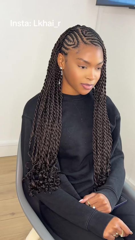 BraidsHairstyles Braids In Ponytail For Black Women, Braids Inspo For Black Women, New Braids Hairstyles, New Braids, African Braids Hairstyles Pictures, New Braided Hairstyles, Black Hair Inspiration, Hairstyles Pictures, Hairstyles Art