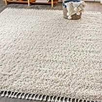 Check this out at Amazon Flokati Rugs, Rug Cream, Area Rug White, Solid Area Rugs, Shag Rugs, Bohemian Modern, Clean Bedroom, Cream Rug, Bohemian Area Rugs