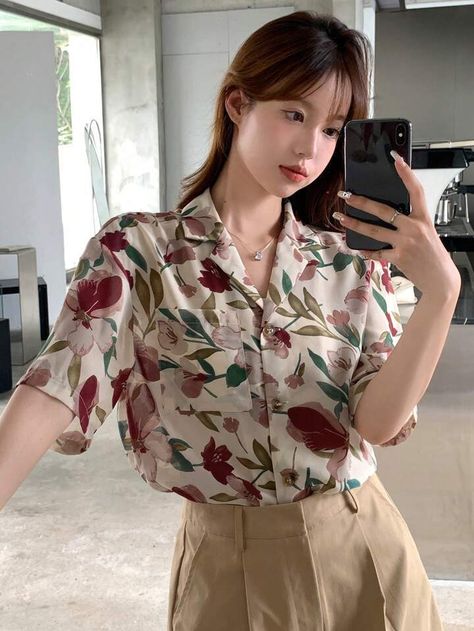 Shirt For Women Stylish, Oversized Shirt For Women, Shirts For Women Stylish, Rok Midi, Baggy Shirts, Western Women, Western Wear For Women, Shirt For Women, Long Shirt