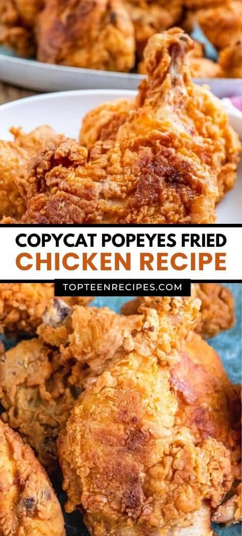 Copycat Popeyes Fried Chicken Recipe - Top Recipes Fried Chicken Soup Recipes, Popeyes Recipes, Popeyes Fried Chicken Recipe, Popeyes Fried Chicken, Fried Chicken Ingredients, Cooking Desserts, The Best Fried Chicken, Air Fryer Fried Chicken, Best Fried Chicken