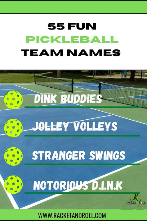 Check out our list of pickleball team names to use for your upcoming tournament that will make your team stand out from the crowd Pickle Ball Tournament, Pickle Ball Tournament Ideas, Pickleball Fundraiser, Pickleball Tournament Ideas, Pickleball Team Names, Nicknames For Women, Pickleball Tournament, Pickleball Funny, Fun Awards