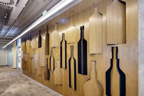 Wine Shop Interior, Coffee Booth, Office Awards, Beer Factory, Pernod Ricard, Window Display Design, Corporate Interiors, Best Office, Wine Decor