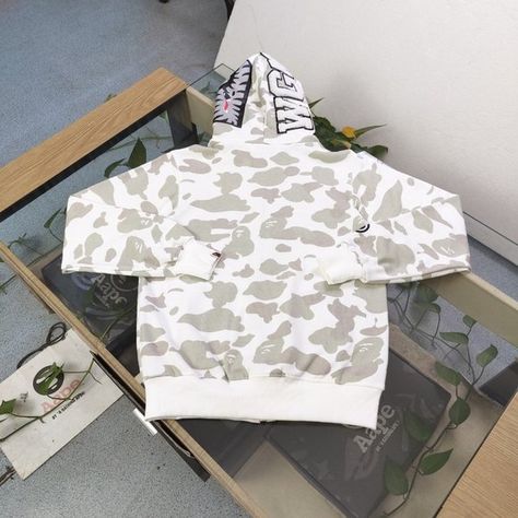 Camo Bape Hoodie-White Bape Hoodie, Hoodie White, White Hoodie, The Money, Camo, The Social, Fashion Home Decor, Fashion Home, Buy And Sell