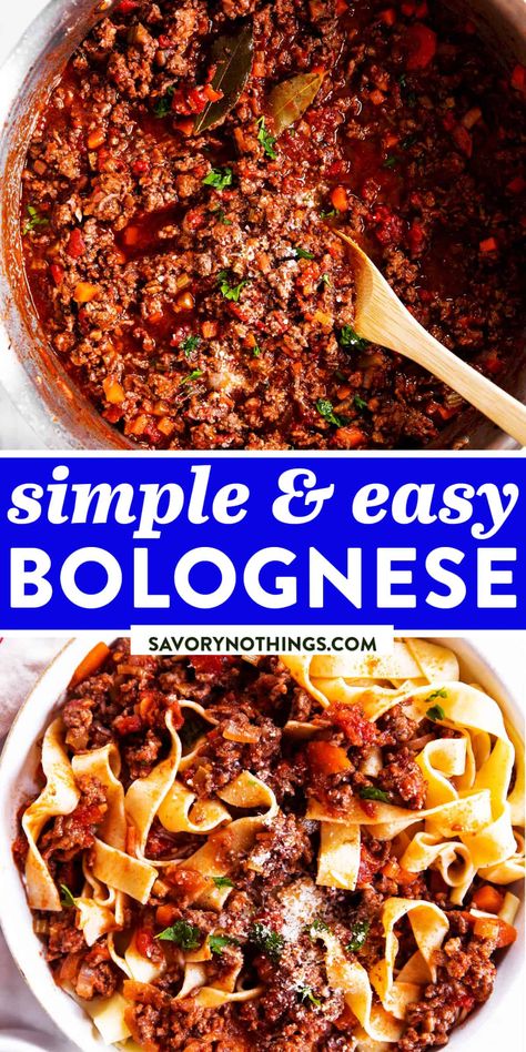 Easy Beef Bolognese Recipe, Spagetti Bolognese Recipe, Bolognese Recipe Easy, Beef Bolognese Recipe, Pasta Bolognese Recipe, Homemade Bolognese Sauce, Homemade Bolognese, Spaghetti Bolognese Recipe, Bolognese Sauce Recipe