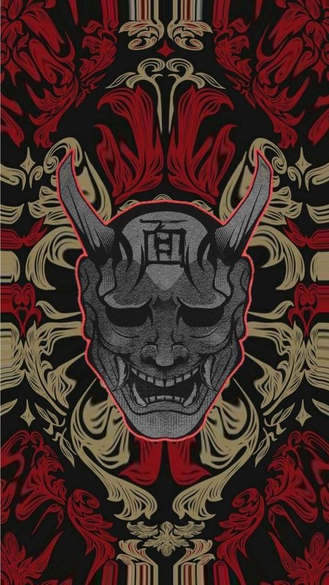 Oni Wallpaper, Iphone Wallpaper Japan, Oni Art, Japanese Art Samurai, Japanese Wallpaper Iphone, Japanese Pop Art, Samurai Wallpaper, Samurai Artwork, Cool Car Drawings