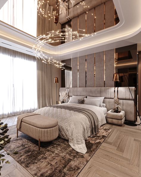 new stylish interior design in Dubai . ( master bedroom ) ____ Design by @haniirezaei @hr_design_studio ____ #interior #interiorarchitect #interiordesign #interiorstyling #interiordecor #interiordecorating #interiorinspiration #interiorfitout #dubai #dubaidesigner #dubaifitout #dubaiinteriors #dubaiinteriordesign #dubaiinteriordesigners #homedecor #luxurydesign #luxurylifestyle #luxuryhomes #luxuryinteriors Stylish Interior Design, Interior Architect, Interior Design Companies, Luxurious Bedrooms, Interior Design Projects, Bed Design, Modern Bedroom, Design Company, Design Interior