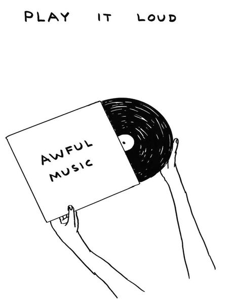 Vinyl Disc, David Shrigley, Desenho Tattoo, Mini Drawings, Line Art Drawings, 로고 디자인, 그림 그리기, Visual Artist, Drawing Inspiration