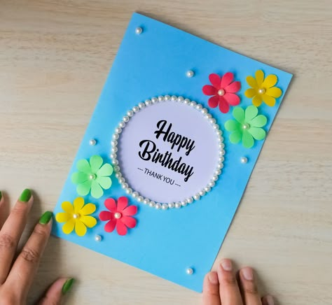 Birthday Card For Teacher Homemade, Birthday Card Simple Design, Happy Birthday Card For Teacher, Creative Greeting Card Design Ideas, Birthday Card Designs Handmade, Teachers Day Card Easy, Greeting Cards Handmade Creative Design, Birthday Card For Teacher, Birthday Card Ideas For Kids