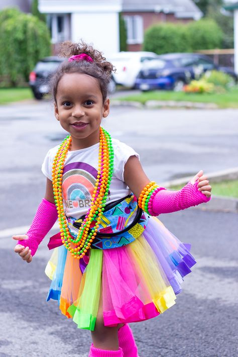 DIY 80's Inspired Toddler Costume | eBay Finds 80s Toddler Outfit Ideas, Outfit Ideas Girl, 80s Toddler, 80s Dress Up, 80s Birthday, Make Your Own Costume, Red Ribbon Week, Toddler Costumes, Toddler Girl Style