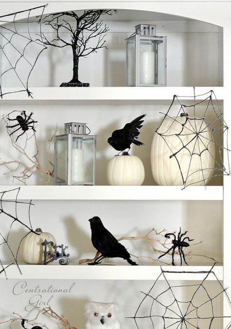 Diy Halloween Dekoration, Elegant Halloween Decor, Table Halloween, Halloween Decor Diy, Classy Halloween, Halloween Kunst, Casa Halloween, Carte Halloween, Diy Halloween Decor