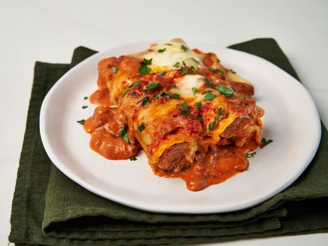 Easy Sausage Manicotti Bake Easy Sausage Manicotti Bake, Sausage Manicotti Bake, Sausage Stuffed Manicotti, Sausage Manicotti Recipe, Manicotti Recipe, Noodle Casserole Recipes, Italian Chicken Sausage, Italian Comfort Food, Best Casseroles