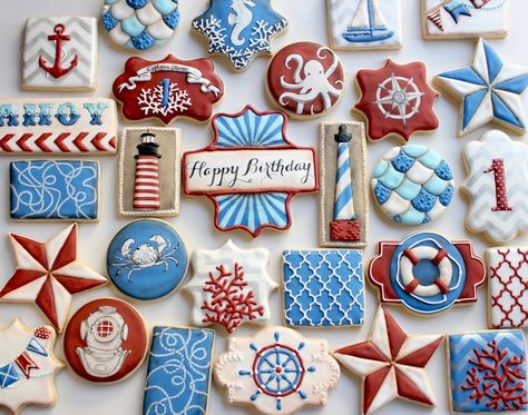 No Fail Sugar Cookie Recipe - Arty McGoo - Cookie Decorating Classes and Cookie Community No Fail Sugar Cookie Recipe, Nautical Cookies, Beach Cookies, Decoration Theme, Royal Icing Recipe, Summer Cookies, Pretty Cookies, Creative Cookies, Cookie Inspiration