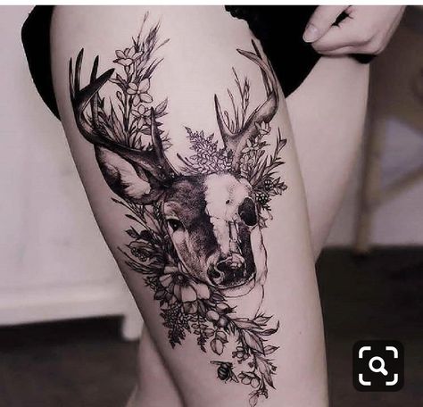 Land Tattoos, Antler Tattoos, Deer Head Tattoo, Antler Tattoo, Deer Skull Tattoos, Hunting Tattoos, Country Tattoos, Epic Tattoo, Western Tattoos