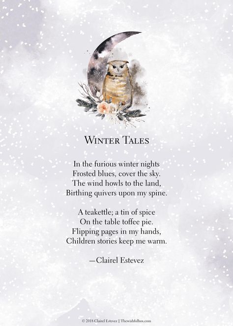 Winter Poetry Aesthetic, Winter Verses, Winters Tale Quotes, Winter Poems For Kids, January Poem, Best Short Poems, Weather Poem, Xmas Poems, Literature Words