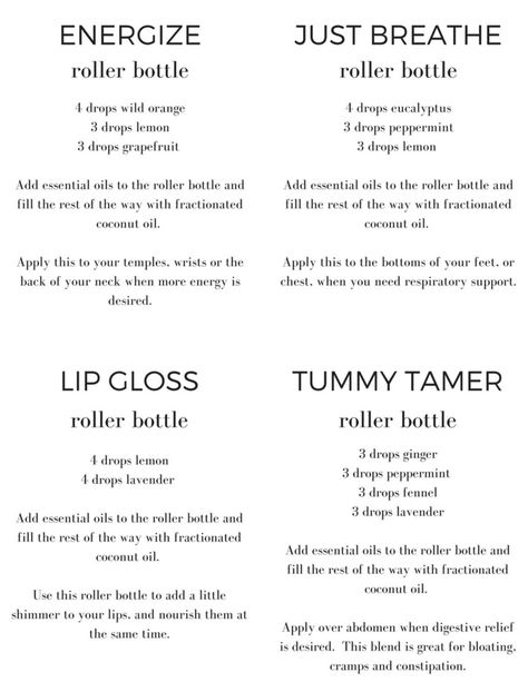 Essential Oil Recipes Rollerball, Revive Essential Oil Roller Ball Recipes, Oil Roller Bottle Recipes, Essential Oil Roller Bottle Recipes Doterra, Roller Bottles Essential Oils, Boosting Immunity, Essential Oil Blends For Roller Bottles, Essential Oil Blends Roller, Upset Tummy