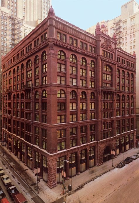 The Rookery, Chicago | Rookery Building, Chicago Chicago School, Chicago History, Famous Buildings, Chicago Travel, Chicago Architecture, Interesting Buildings, White City, Urban Architecture, Urban Setting