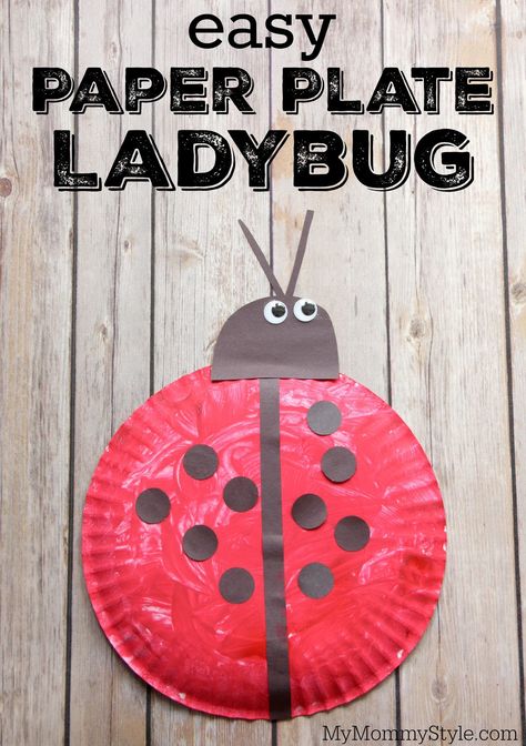 easy paper plate ladybug craft Ladybugs Preschool, Ladybug Craft, Bug Activities, Insects Preschool, Craft For Toddlers, Bugs Preschool, Insect Activities, Insect Crafts, Ladybug Crafts