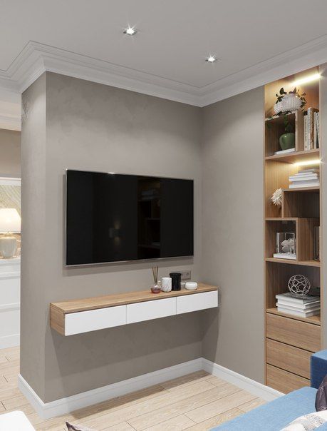 Tv Mounted, Modern Tv Wall Units, Tv Unit Furniture, Tv Unit Interior Design, Wall Tv Unit Design, Simple Bedroom Design, Modern Cupboard Design, Tv Room Design, Tv In Bedroom