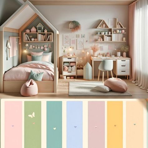 Bedroom For 8 Year Girl, Room For 10 Year Girl, 10 Year Girl Room Ideas, Elsa Room, Calm Bedroom Ideas, Sage Room, Small Girls Bedrooms, Grown Up Bedroom, Whimsical Bedroom