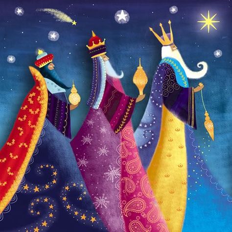 Happy Three Kings Day, Hallmark Christmas Cards, Three Kings Day, Popular Christmas Songs, Happy Christmas Card, Roi Mage, Charity Christmas Cards, We Three Kings, Three Wise Men