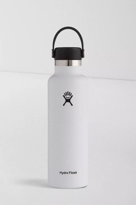 White Hydro Flask, 8th Grader, Hydro Flask Bottle, Preppy School Supplies, Slim Water Bottle, Black Water Bottles, White Water Bottle, Hydro Flask Water Bottle, Water Flask