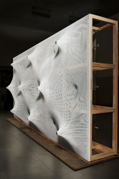 AD Interviews: Barkow Leibinger / Kinetic Wall at the Venice Biennale Like this. Japanese Partition, Parametric Sculpture, Moving Architecture, Biomorphic Shapes, Mud Wall, Kinetic Wall, Moving Sculpture, Kinetic Architecture, Glass Partition Wall