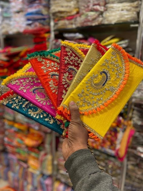 Wholesale Lot Of 2 To 100 Piece Handmade Women's Embroidered Clutch Potli Bag Wedding Clutch Evening Bag Wedding Favor Return Gift For Guest Indian Money, Textile Designing, Envelope Money, Shagun Envelopes, Fancy Envelopes, Potli Bag, Gotta Patti, Raw Silk Fabric, Indian Gifts