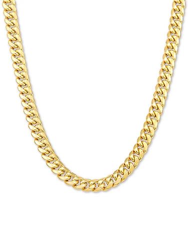 Italian Gold - Macy's Silicone Necklace, Cuban Link Necklace, Miami Cuban Link Chain, Miami Cuban Link, Cuban Link Chain Necklaces, Miami Cuban, Cuban Link Chain, Knot Necklace, Cuban Link